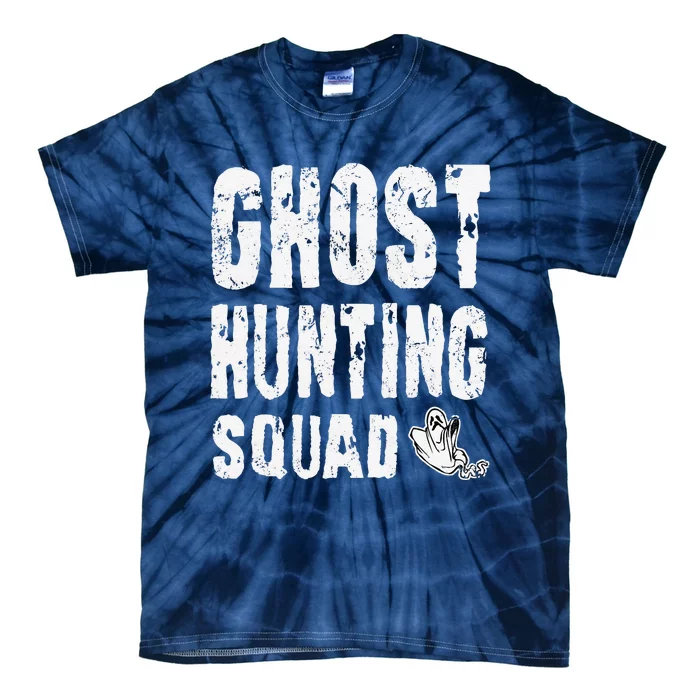 Ghost Hunting Squad Halloween Costume Tie-Dye T-Shirt