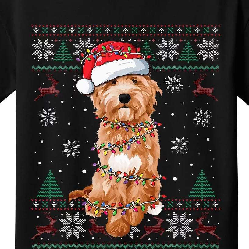 Goldendoodle Holiday Sweater Hilarious Dog Lover Gift Kids T-Shirt