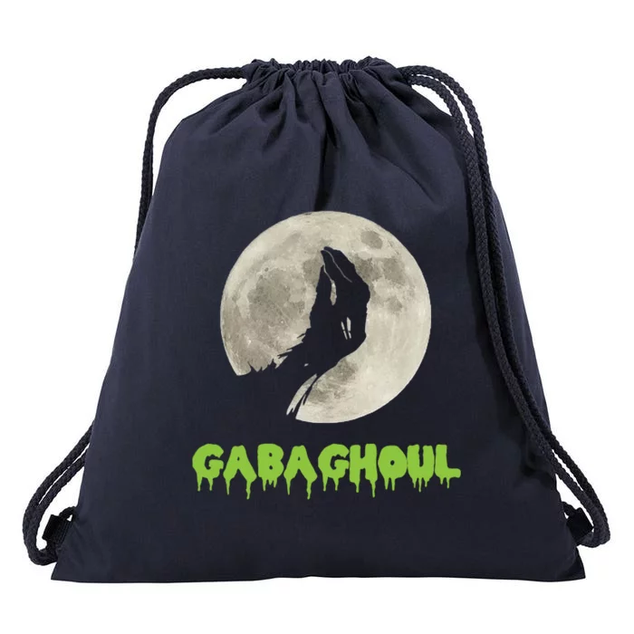 Gabaghoul Halloween Spooky Gift Drawstring Bag