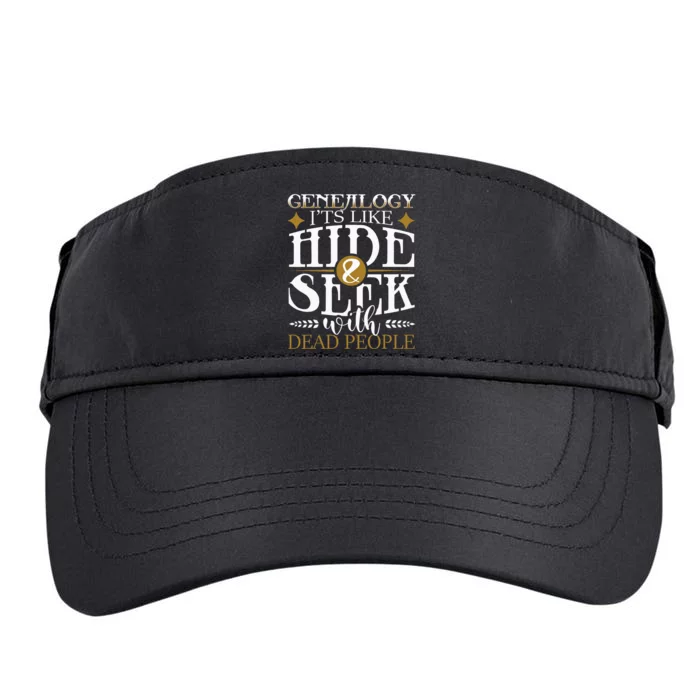 Genealogy Hide & Seek With Dead People Genealogist Ancestry Adult Drive Performance Visor