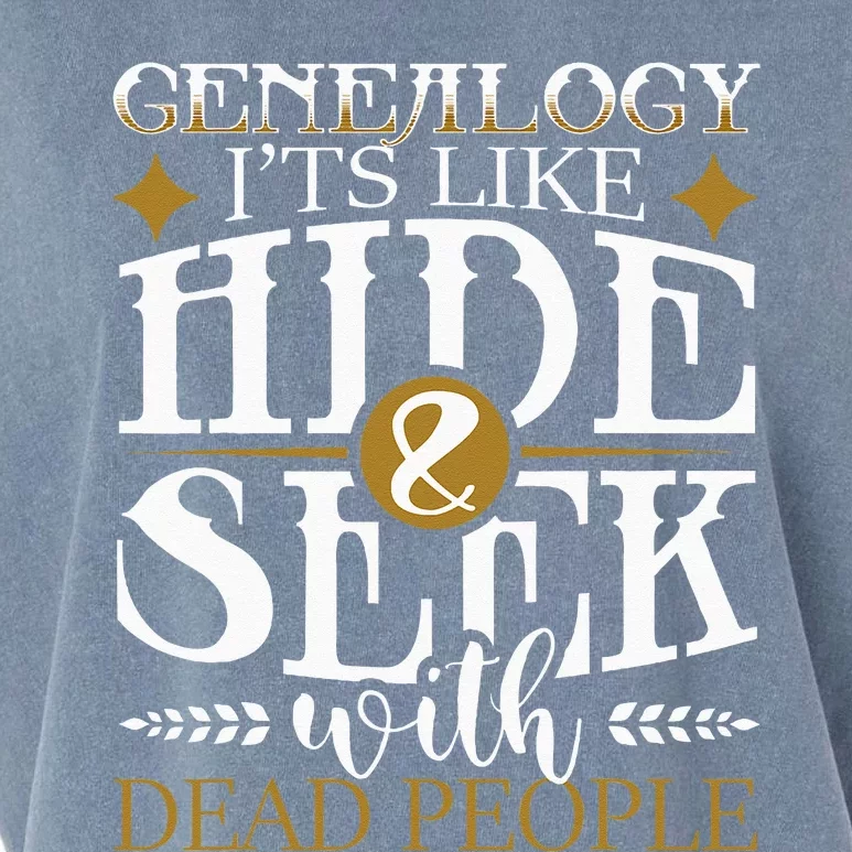 Genealogy Hide & Seek With Dead People Genealogist Ancestry Garment-Dyed Women's Muscle Tee