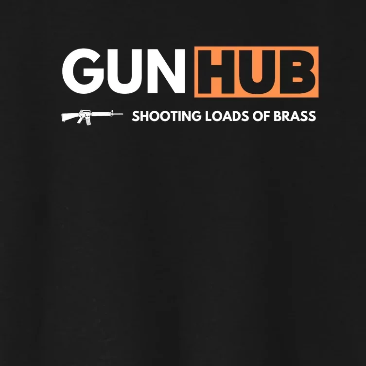 Gun Hub Shooting Loads Of Brass Women's Crop Top Tee