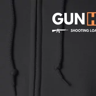 Gun Hub Shooting Loads Of Brass Full Zip Hoodie