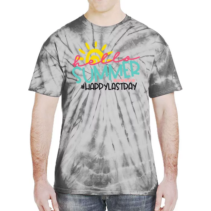 Graduation Hello Summer Happy Last Day Teacher Tie-Dye T-Shirt