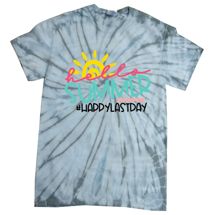 Graduation Hello Summer Happy Last Day Teacher Tie-Dye T-Shirt