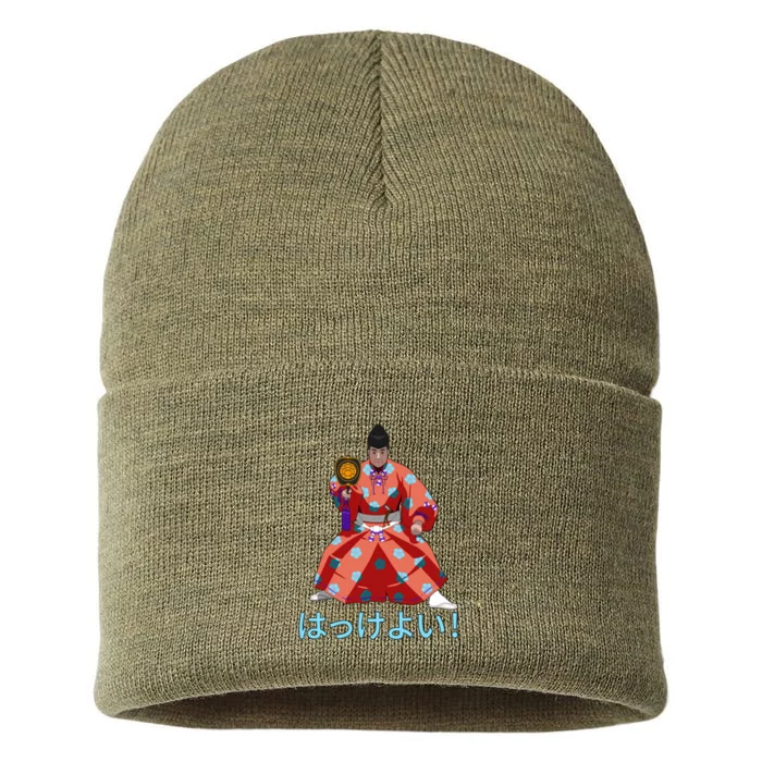 Gyoji Hakkeyoi Spirit Red Sustainable Knit Beanie