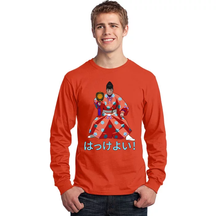 Gyoji Hakkeyoi Spirit Red Tall Long Sleeve T-Shirt