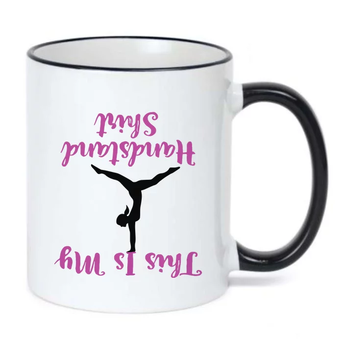 Gymnastics Handstand Shirts This Is My Handstand Black Color Changing Mug