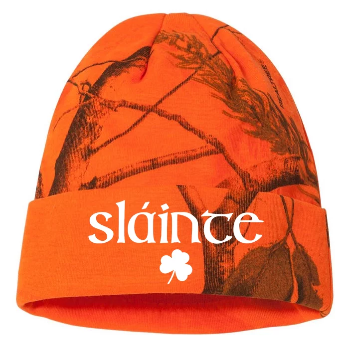 Good Health Slainte St Patrick's Day Kati - 12in Camo Beanie