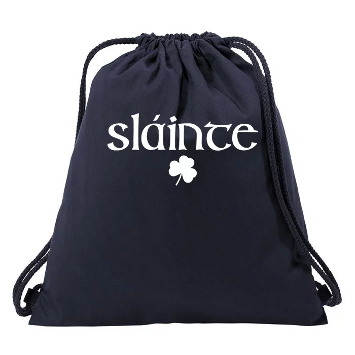 Good Health Slainte St Patrick's Day Drawstring Bag