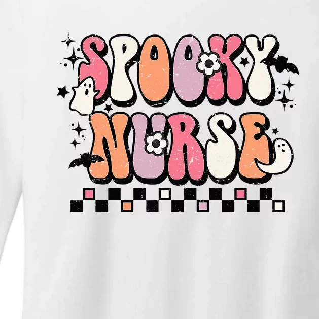 Groovy Halloween Spooky School Nurse Halloween Costume Womens CVC Long Sleeve Shirt