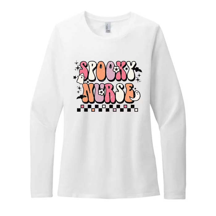 Groovy Halloween Spooky School Nurse Halloween Costume Womens CVC Long Sleeve Shirt