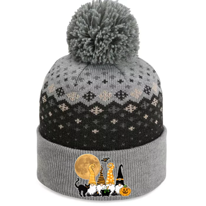 Gnome Halloween Squad Festive The Baniff Cuffed Pom Beanie