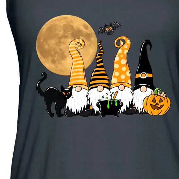 Gnome Halloween Squad Festive Ladies Essential Flowy Tank