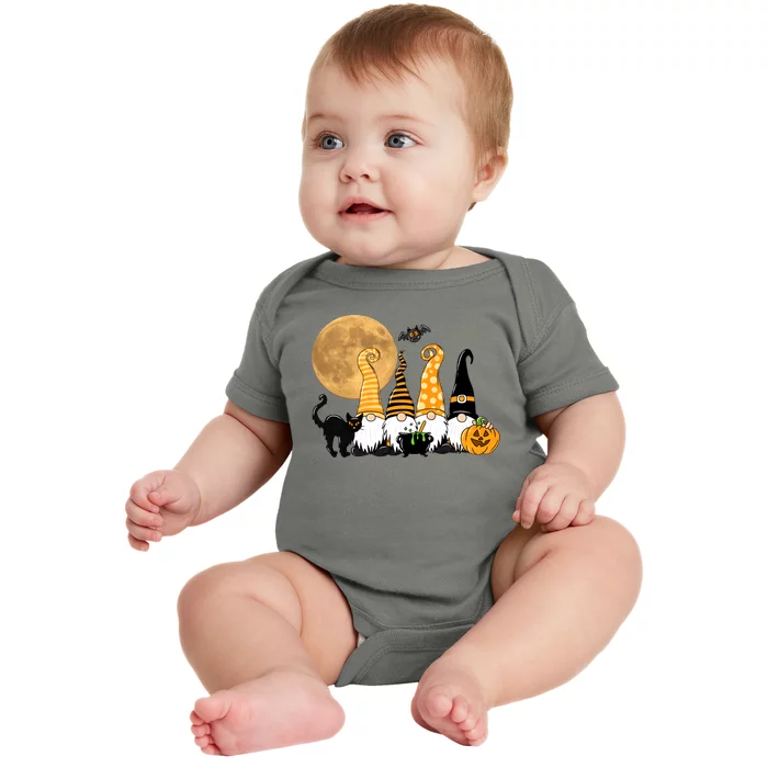 Gnome Halloween Squad Festive Baby Bodysuit