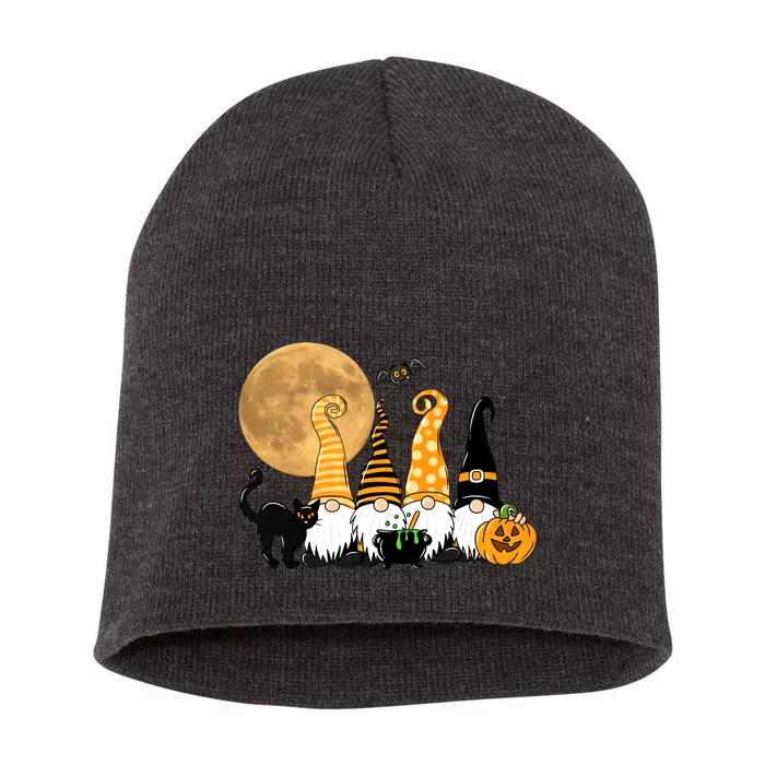 Gnome Halloween Squad Festive Short Acrylic Beanie