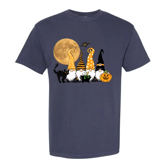 Gnome Halloween Squad Festive Garment-Dyed Heavyweight T-Shirt