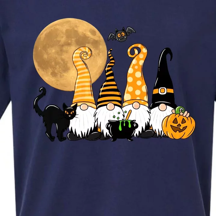 Gnome Halloween Squad Festive Sueded Cloud Jersey T-Shirt