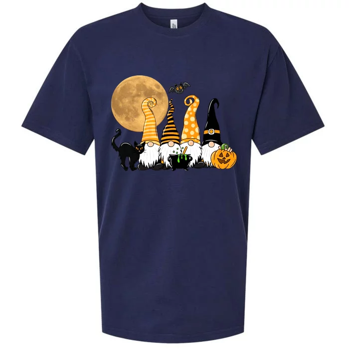 Gnome Halloween Squad Festive Sueded Cloud Jersey T-Shirt