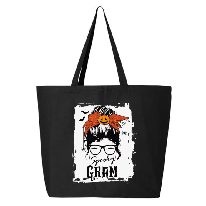 Gram Halloween Spooky Spider Messy Bun Hair 25L Jumbo Tote