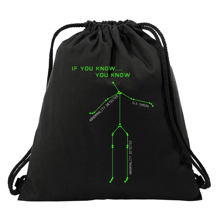 Ghost Hunting Sls Camera Stick Man Novelty Spooky Drawstring Bag