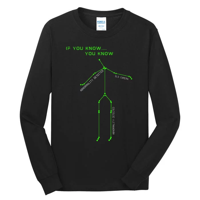 Ghost Hunting Sls Camera Stick Man Novelty Spooky Tall Long Sleeve T-Shirt