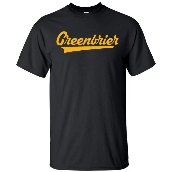 Greenbrier High School Vintage Swoosh Tall T-Shirt