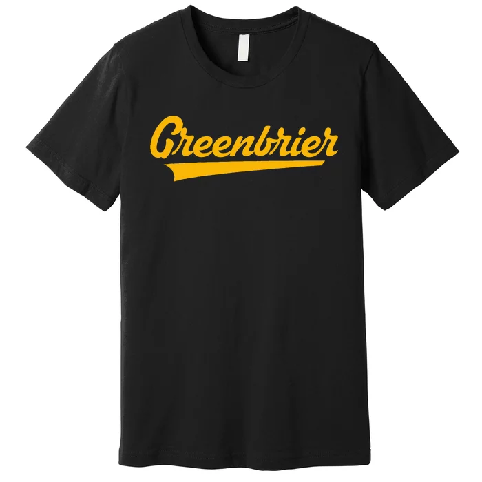 Greenbrier High School Vintage Swoosh Premium T-Shirt