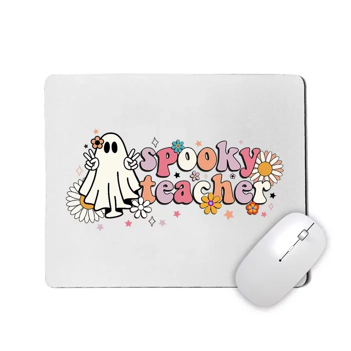 Groovy Halloween Spooky Teacher Trick Or Teach Teacher Mousepad