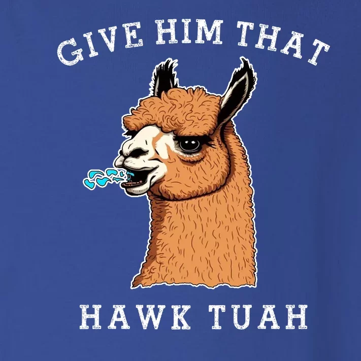 Give Him That Hawk Tuah Funny Sheep Viral Meme Toddler Long Sleeve Shirt