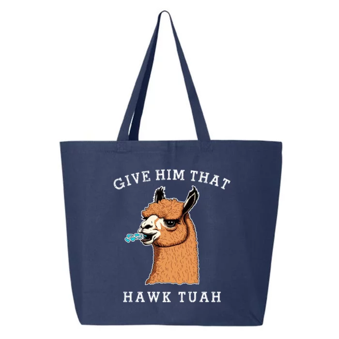 Give Him That Hawk Tuah Funny Sheep Viral Meme 25L Jumbo Tote