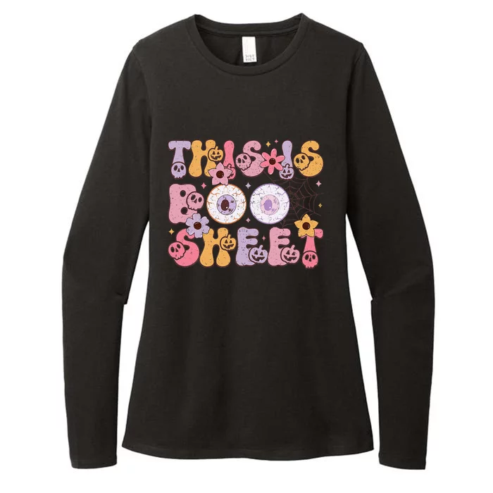 Groovy Halloween This Is Boo Gift For Halloween Womens CVC Long Sleeve Shirt