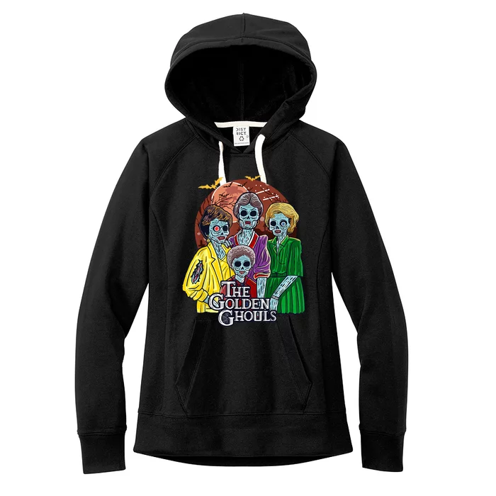 Ghoul Halloween The Golden Ghouls Women's Fleece Hoodie