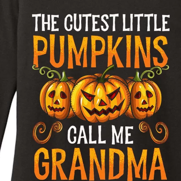 Grandma Halloween The Cutest Little Pumpkins Call Me Grandma Womens CVC Long Sleeve Shirt