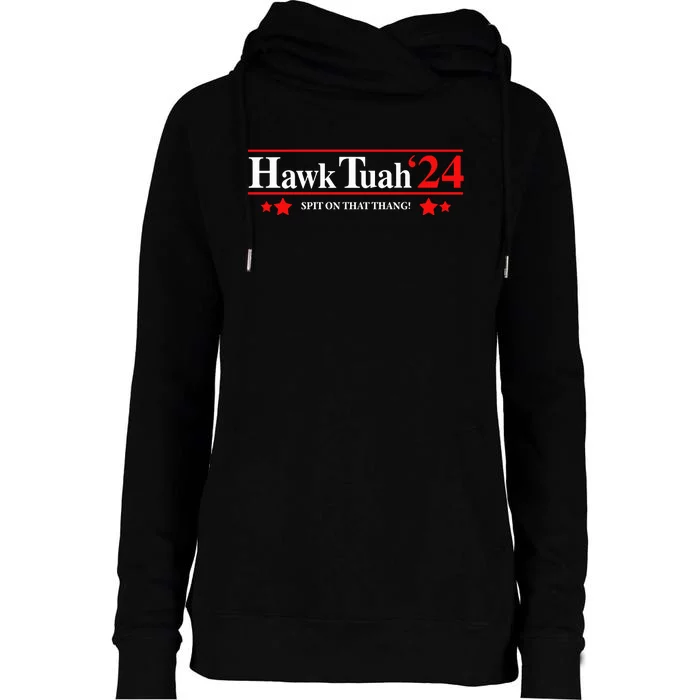 Goodcrewdrew Hawk Tuah24 Spit On That Thang Womens Funnel Neck Pullover Hood