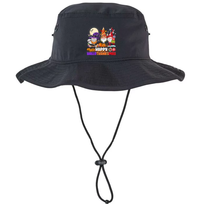 Gnomes Halloween Thanksgiving Christmas Happy Hallothanksmas Legacy Cool Fit Booney Bucket Hat