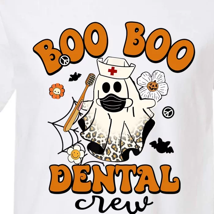 Groovy Halloween Teeth Cute Boo Dental Crew Nurse Gift Garment-Dyed Heavyweight T-Shirt