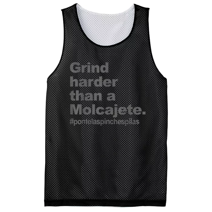 Grind Harder Than A Molcajete Mesh Reversible Basketball Jersey Tank