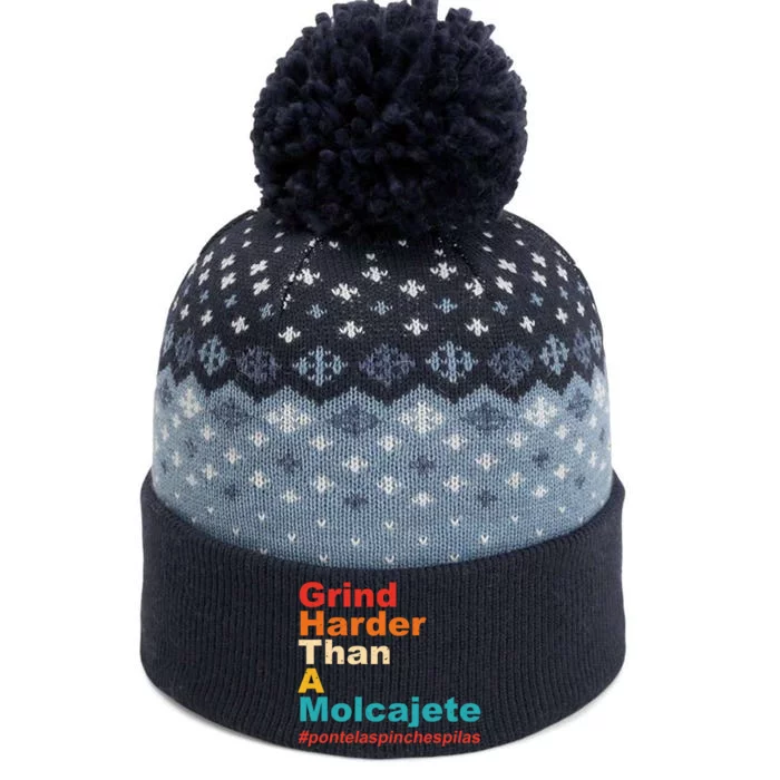 Grind Harder Than A Molcajete The Baniff Cuffed Pom Beanie