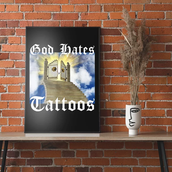 God Hates Tattoos Poster