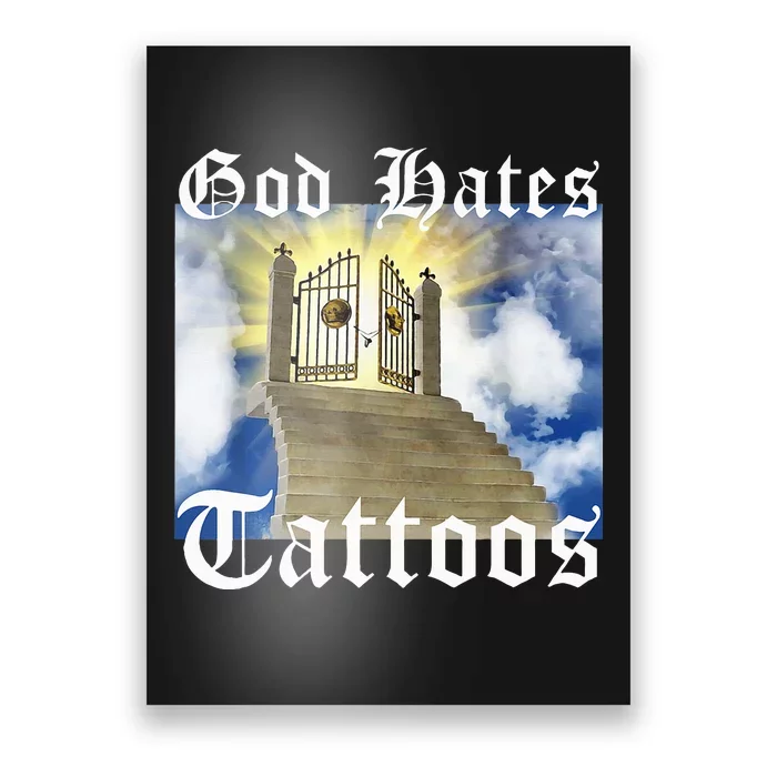 God Hates Tattoos Poster