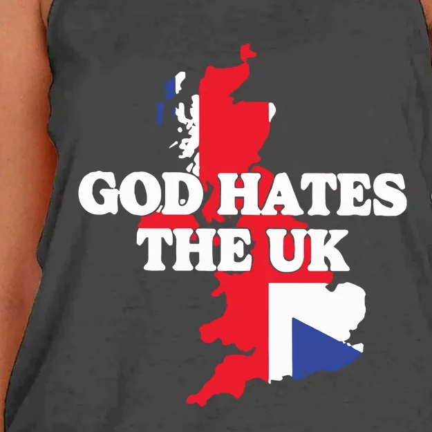 God Hates The Uk Women's Knotted Racerback Tank