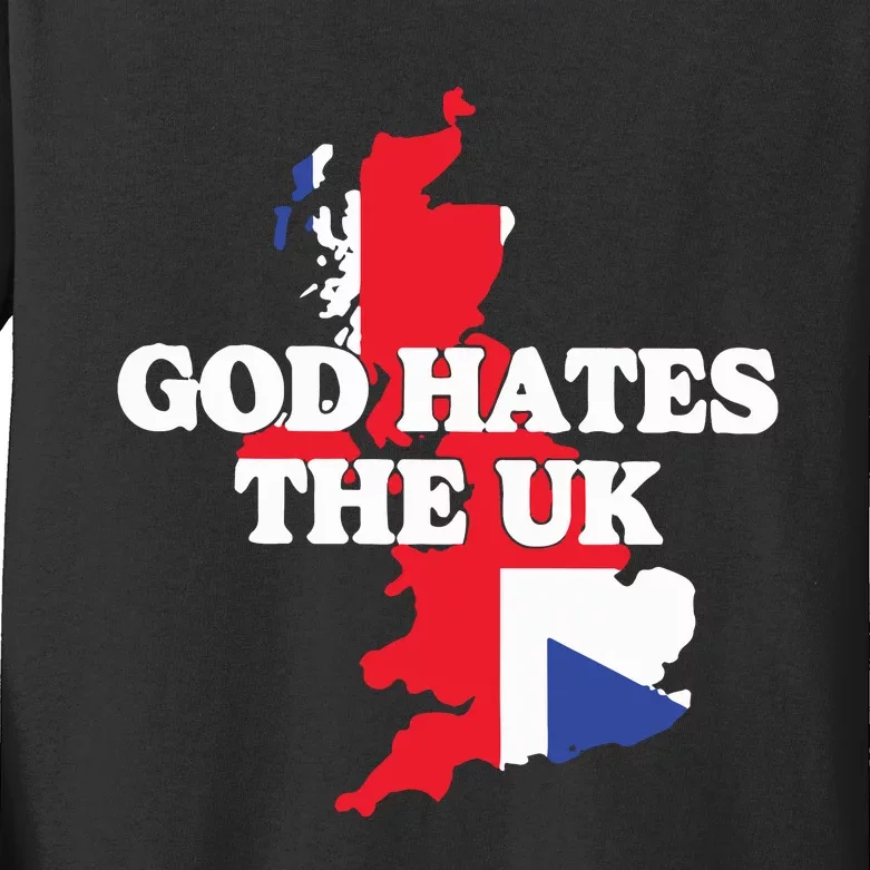 God Hates The Uk Kids Long Sleeve Shirt