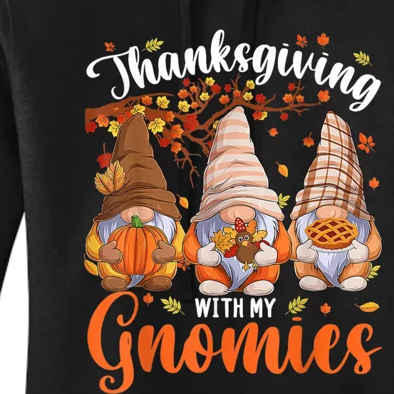 Gnomes Happy Thanksgiving Autumn Fall Pumpkin Spice Gnome Women's Pullover Hoodie