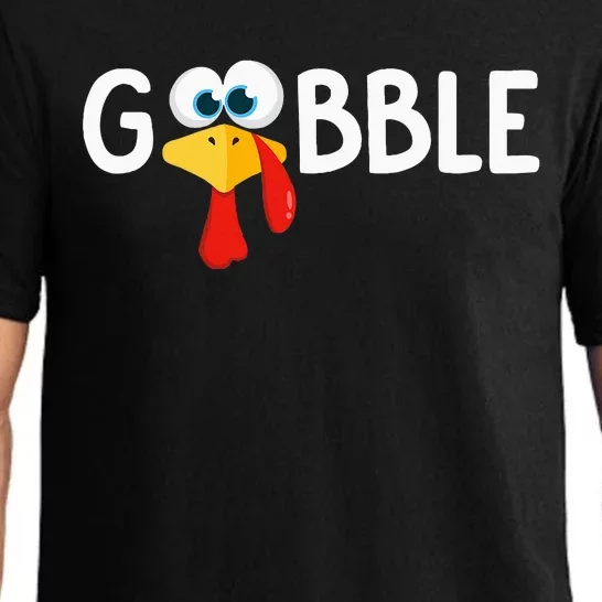 Gobble Happy Thanksgiving Little Turkey Day Pajama Set