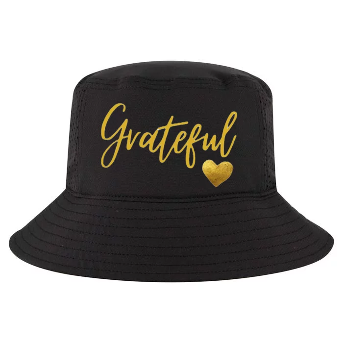 Grateful Heart Thanksgiving Cool Comfort Performance Bucket Hat