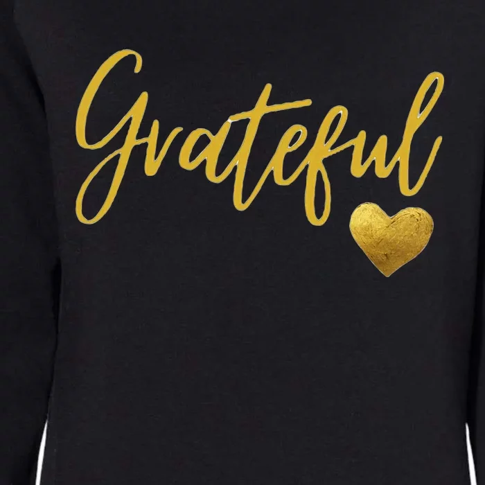 Grateful Heart Thanksgiving Womens California Wash Sweatshirt