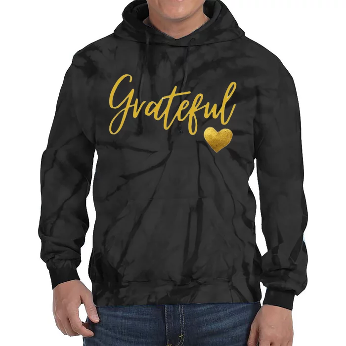 Grateful Heart Thanksgiving Tie Dye Hoodie