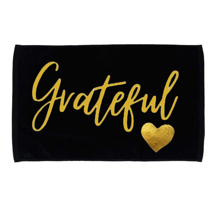 Grateful Heart Thanksgiving Microfiber Hand Towel