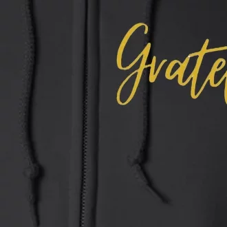 Grateful Heart Thanksgiving Full Zip Hoodie